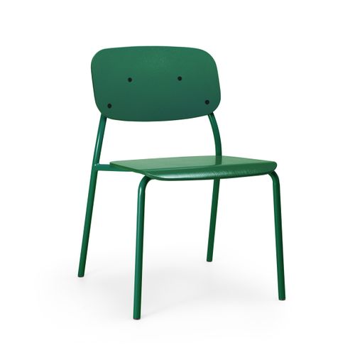 Bejot Hens Židle dřevěná - Zelený lak matný