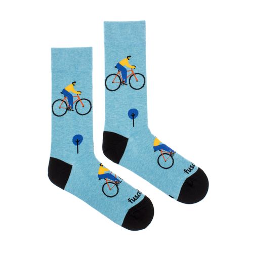 Fusakle Ponožky pro dospělé UNISEX - Cyklista ve městě